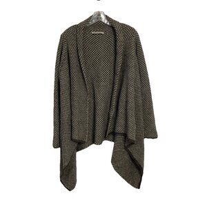 Chiaramente Alpaca-wool Blend Open Front Cardigan Size L Made in Italy Timeless